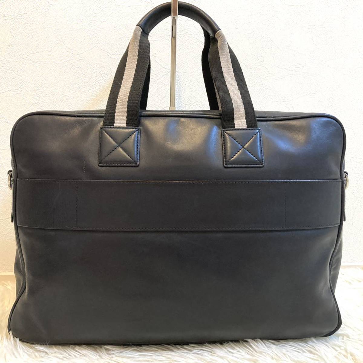 ビジネスバッグ BALLY バリー ブリーフケース ブラック レザー 