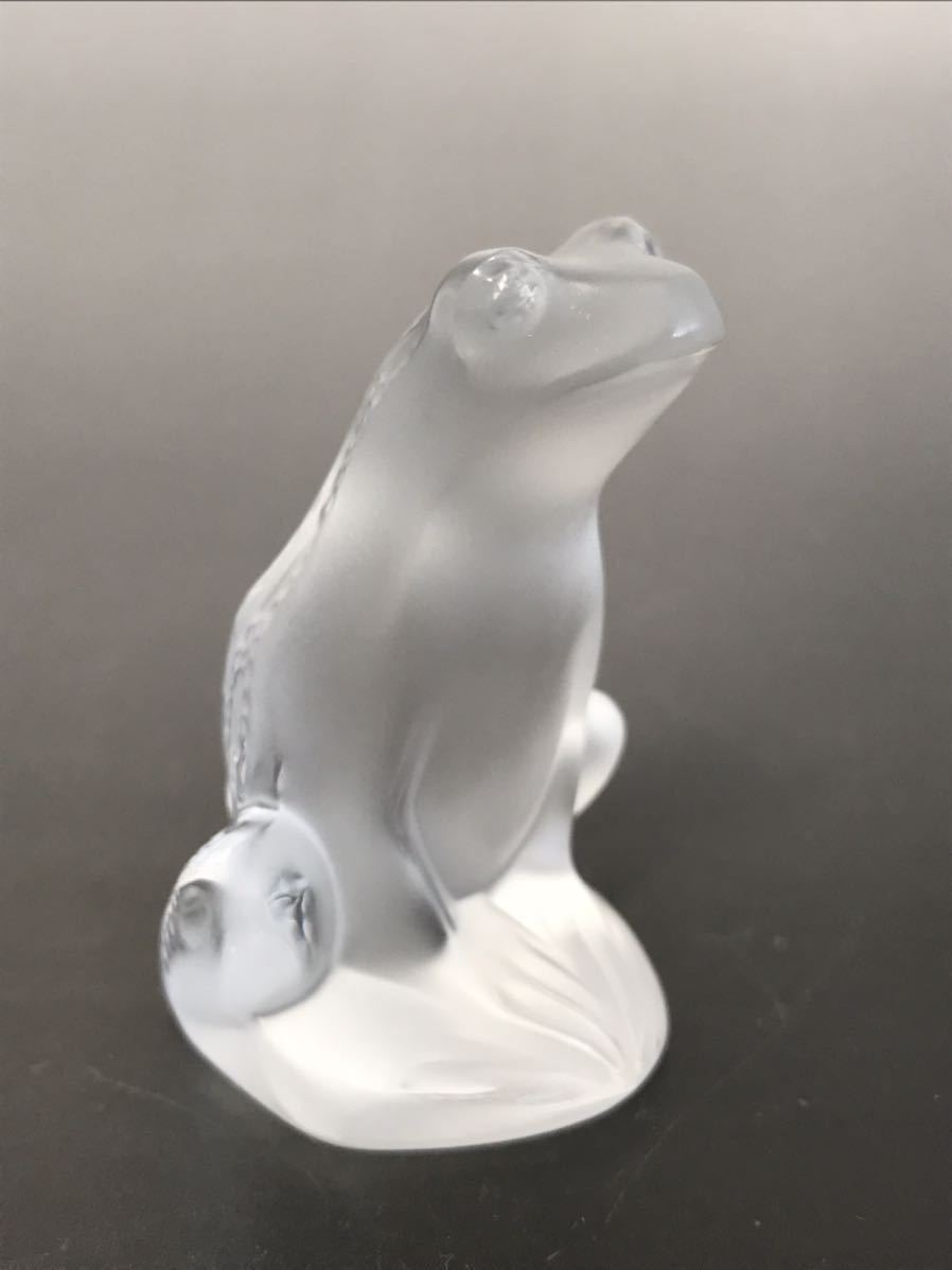 LALIQUE RAINETTE カエル ラリック レネット かえる 蛙 座るカエル クリスタル ガラス オブジェ フィギュリン 置物
