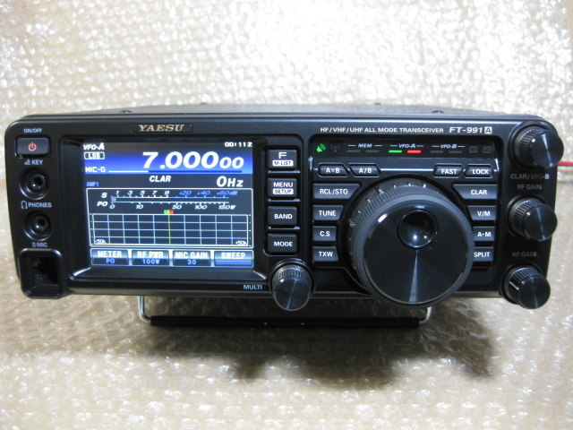 動作品】 YAESU FT-991A 100W(HF/50MHz帯) 50W(144/430MHz帯) HF/VHF/UHF