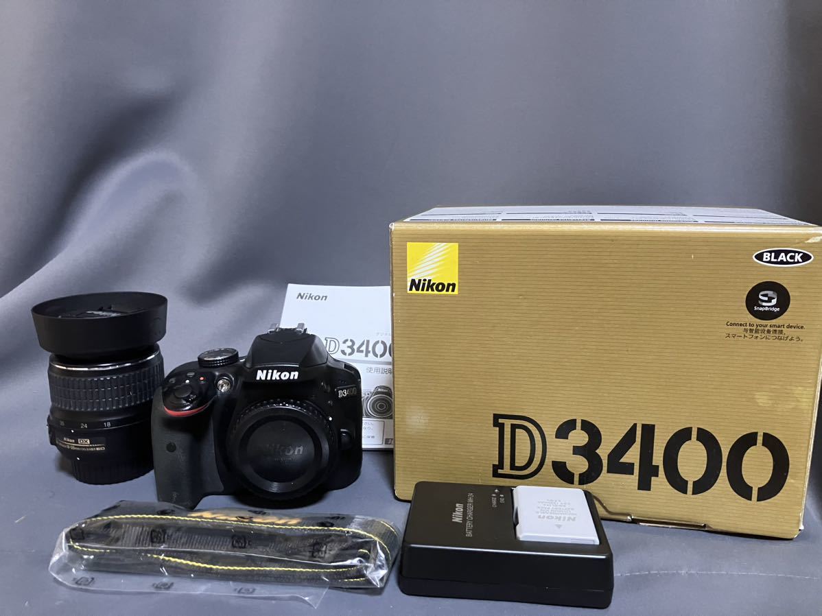 Nikon D3400 NIKKOR AF-S 18-55mm Nikon D3400 18-55mm Includes MORE