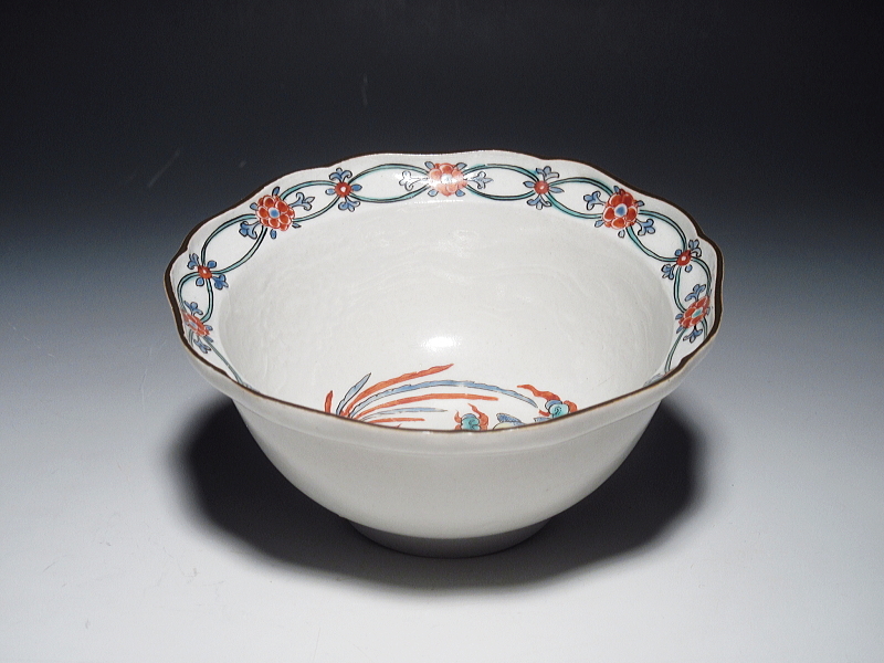 有田焼 有田焼 源右衛門窯 大皿 6 源右衛門窯 染錦栗絵皿6枚