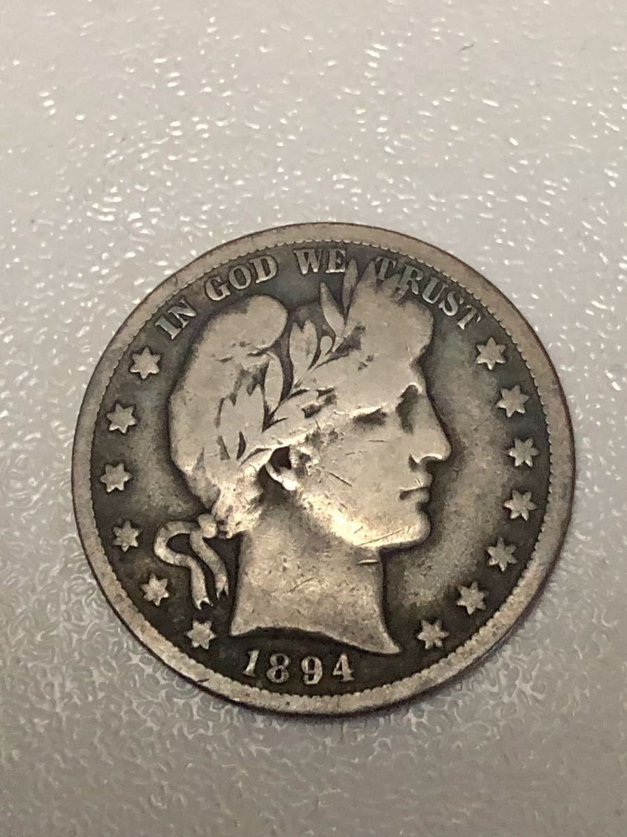 アメリカ合衆国 ■ バーバー50セント銀貨 1894年 ■ バッファロー5セント1927年 _3