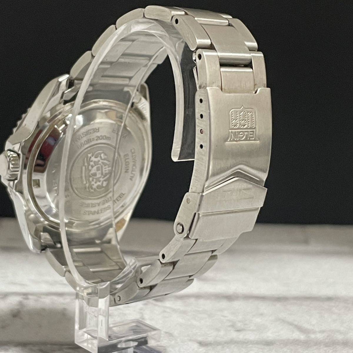 ☆良品☆稼働☆ ELGINエルジン 660ft＝200m 自動巻き メンズ腕時計 