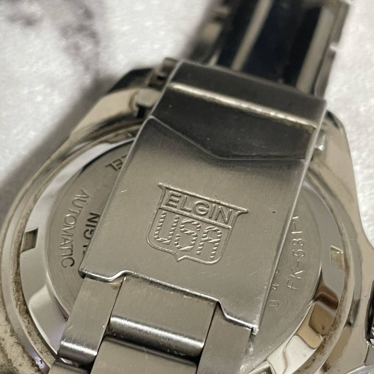 ☆良品☆稼働☆ ELGINエルジン 660ft＝200m 自動巻き メンズ腕時計 