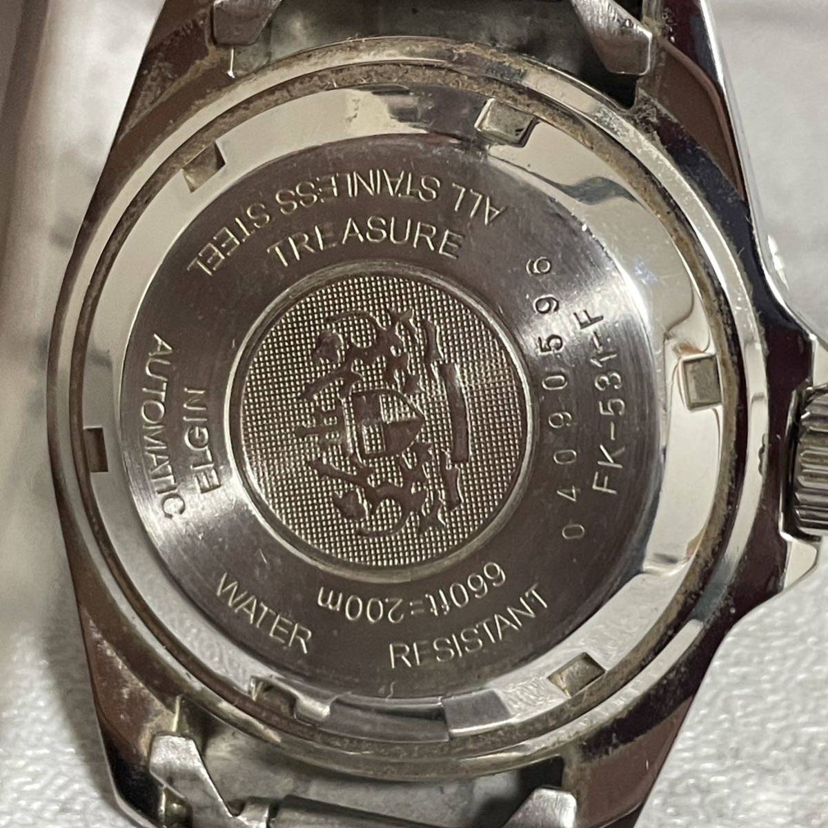 ☆良品☆稼働☆ ELGINエルジン 660ft＝200m 自動巻き メンズ腕時計 