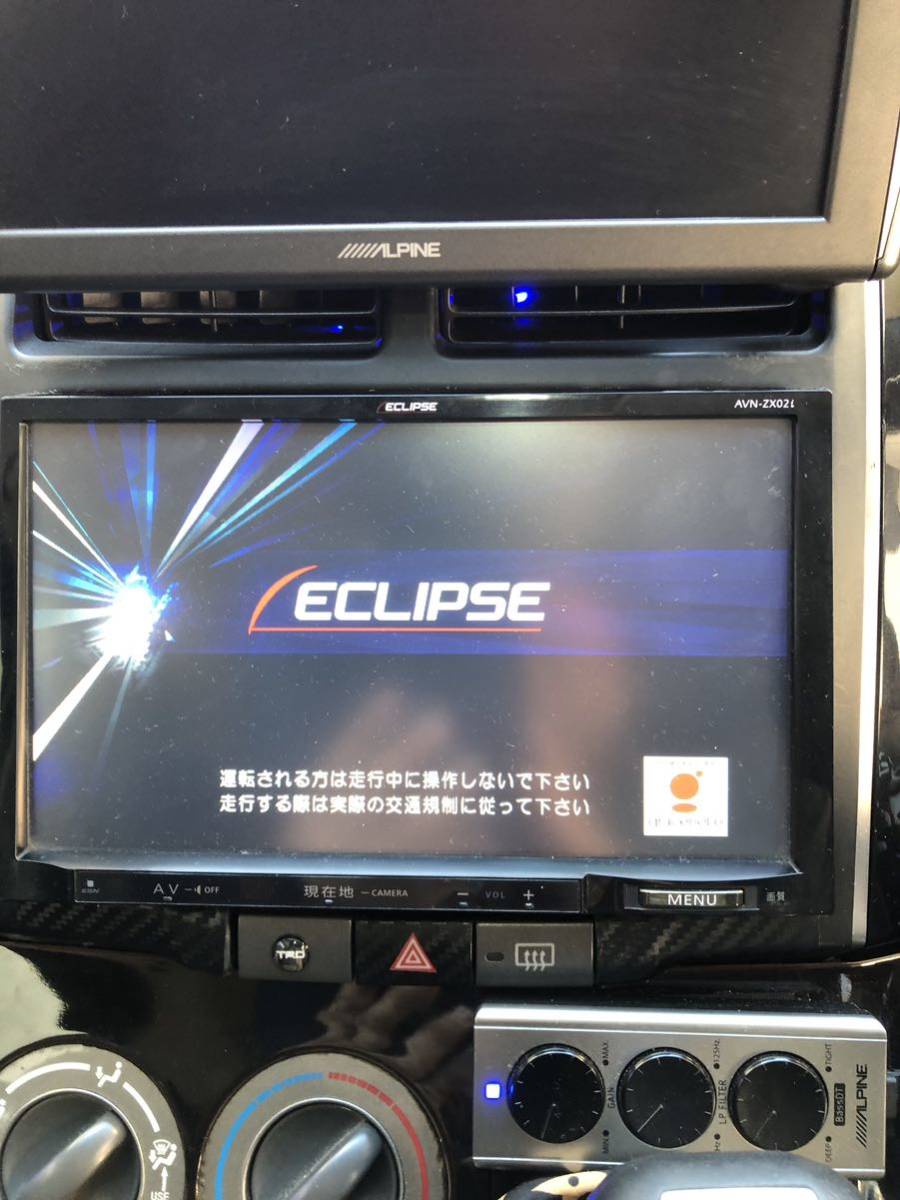 ECLIPSE AVN-ZX029インチメモリーナビ フルセグ DVD再生 Bluetooth