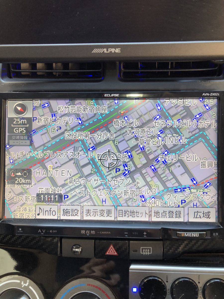 ECLIPSE AVN-ZX029インチメモリーナビ フルセグ DVD再生 Bluetooth