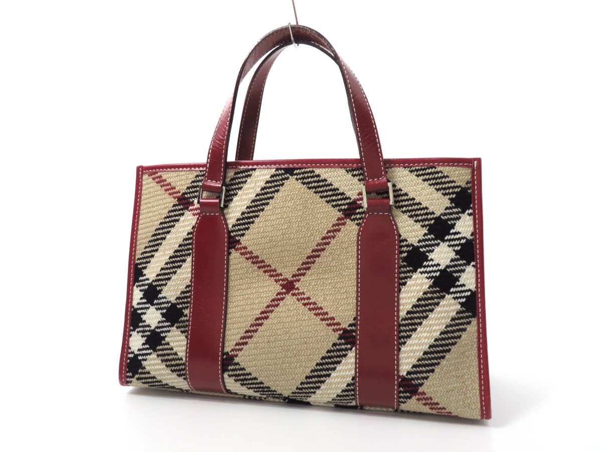 9183 美品 BURBERRY BLUE LABEL バーバリー ノバチェック柄 ツイード 