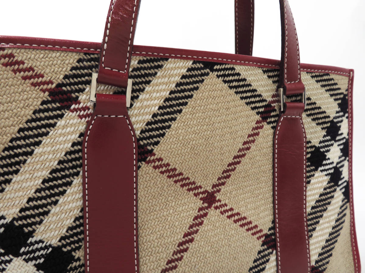9183 美品 BURBERRY BLUE LABEL バーバリー ノバチェック柄 ツイード 