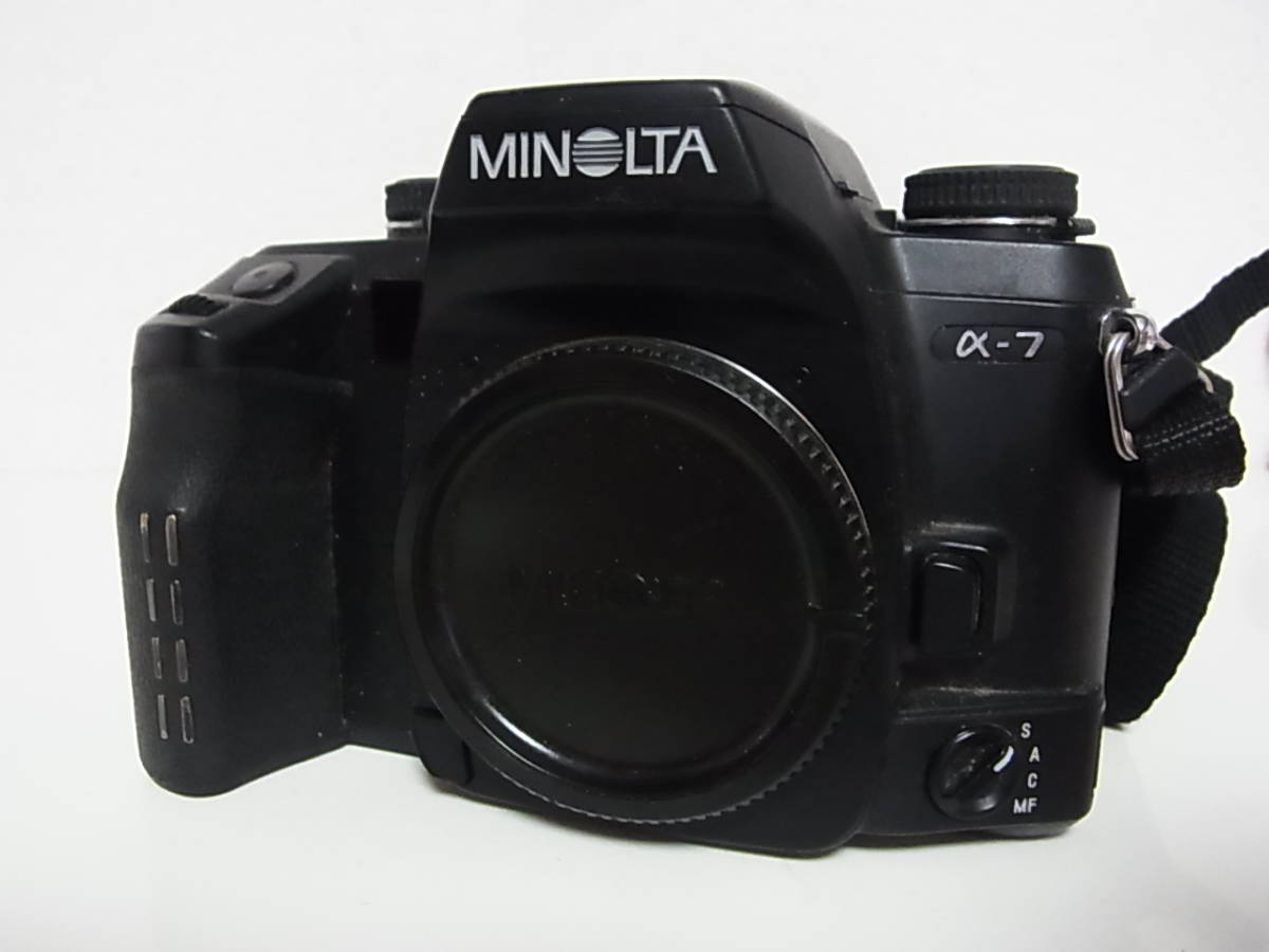 MINOLTA α-7 フィルム一眼レフ ミノルタ α-7 フィルムカメラ最後の名作 カメラボディのみ ストラップ