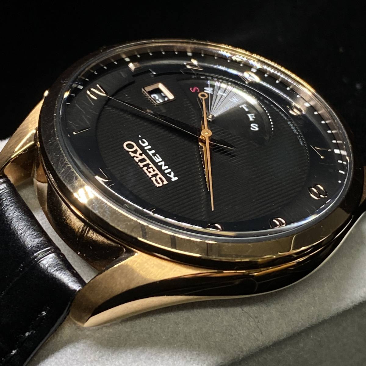 1円～ 6T822310034 セイコー SEIKO デイデイト 5M84-0AC0 キネティック SS メンズ 腕時計 コレクション 稼働OK