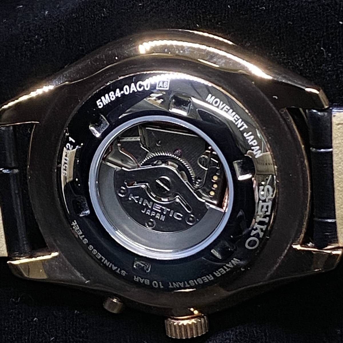 1円～ 6T822310034 セイコー SEIKO デイデイト 5M84-0AC0 キネティック SS メンズ 腕時計 コレクション 稼働OK
