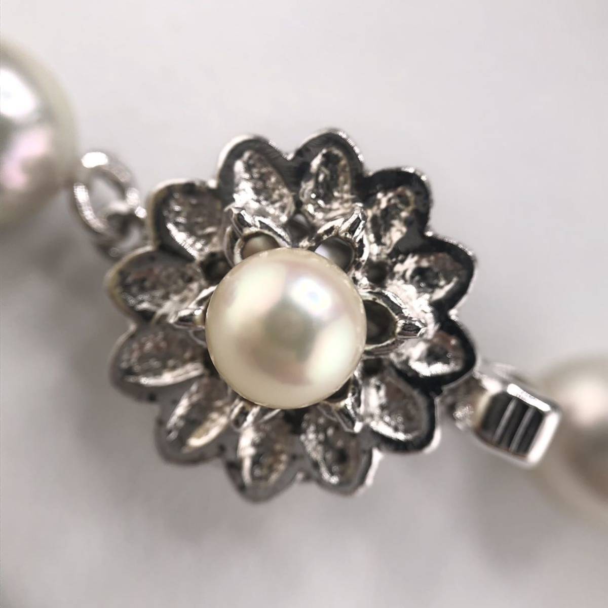 E10-4041 箱付き☆アコヤパールネックレス 7.0mm~7.5mm 42cm 33.4g