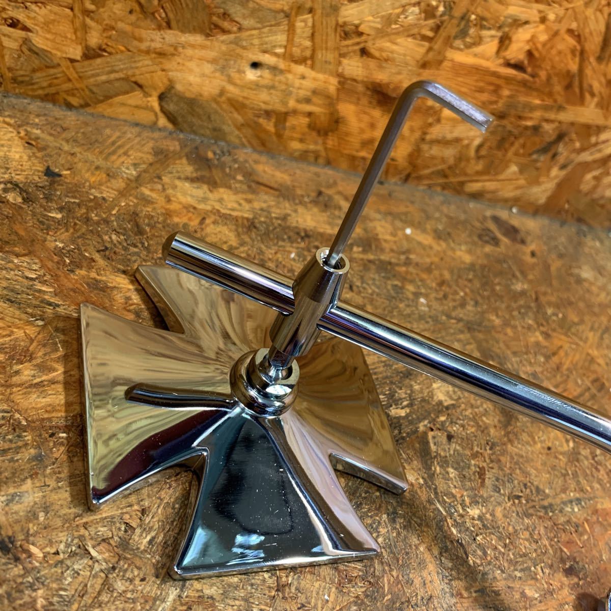 EMGO製？アイアンクロスミラー ハーレー チョッパー ショベル アーリー