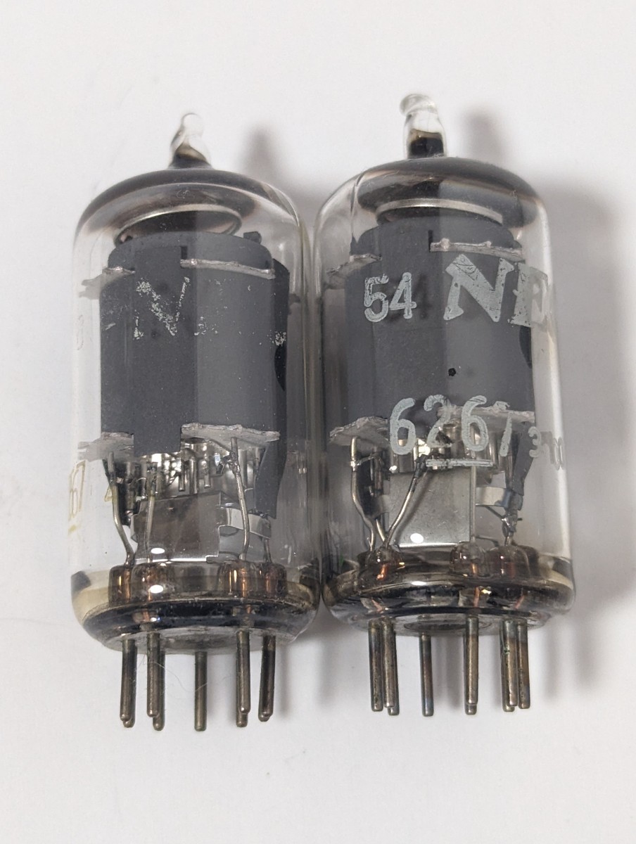 16075　NEC　6267　2本　測定データあり　マッチドペア　真空管