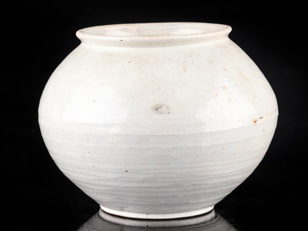 【流】朝鮮美術 李朝 白磁壷 TP219