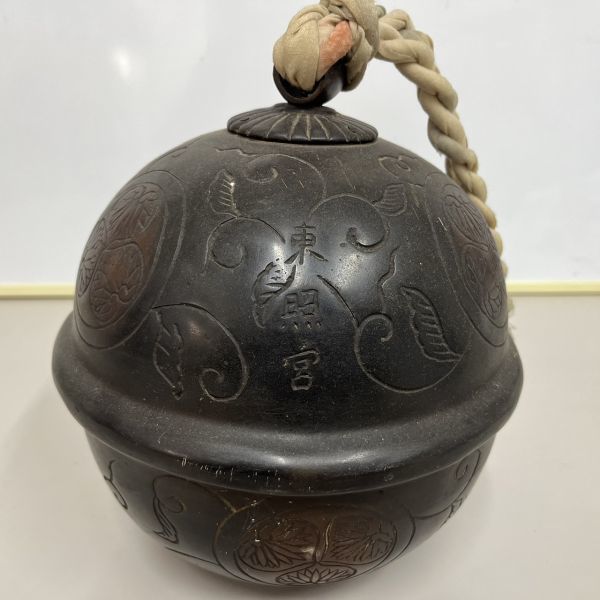 銅製 東照宮 大鈴 元禄元年五月吉日刻印 (OKU1916) 東照宮 徳川家 元禄