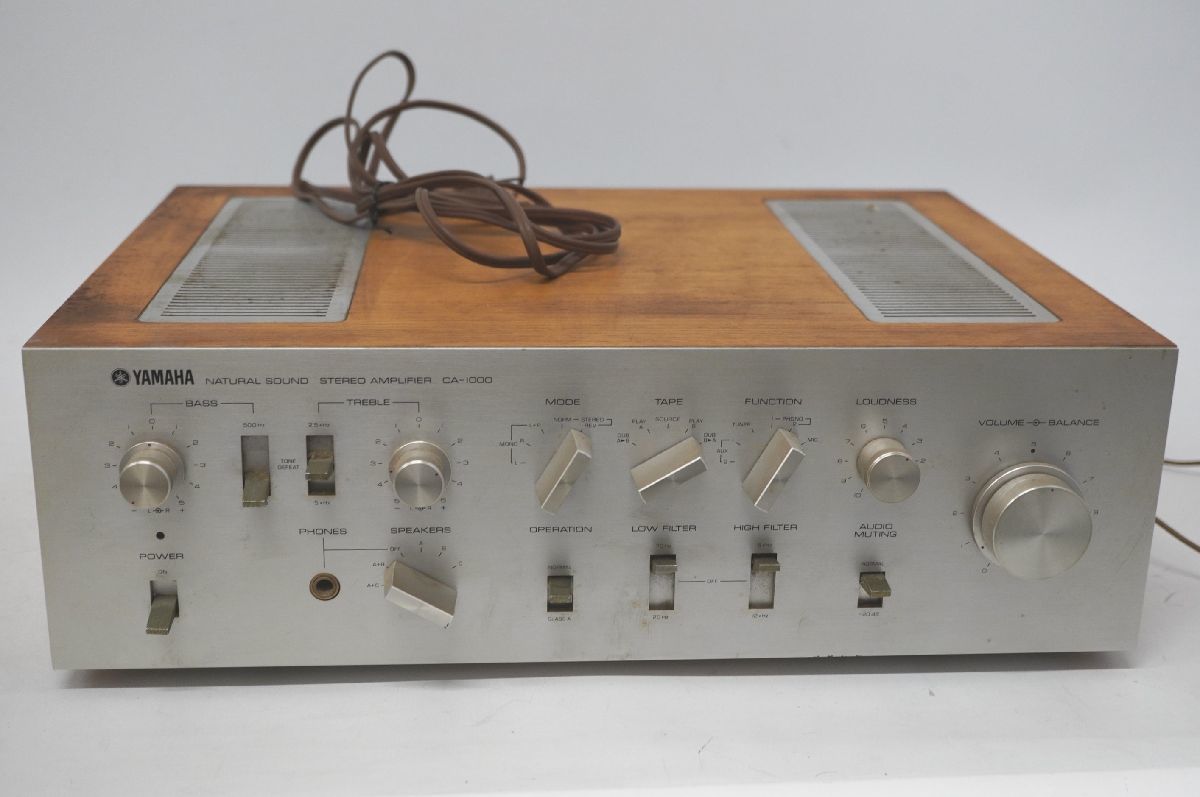 [10-97] YAMAHA ヤマハ CA-1000 プリメインアンプ NATURAL SOUND STEREO AMPLIFIER アンプ オーディオ機器 音響機器