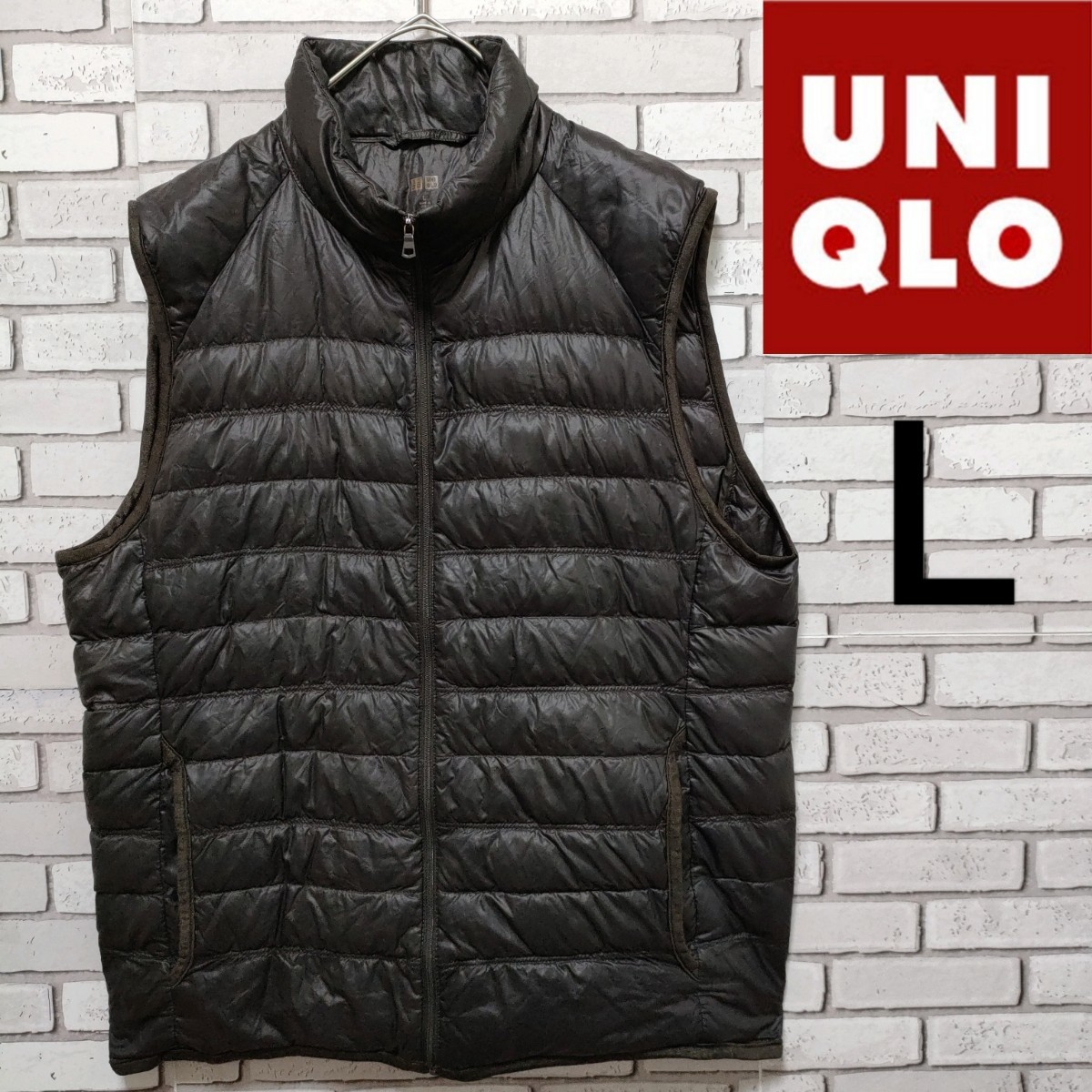 UNIQLO（ユニクロ）ウルトラライトダウンベスト L ブラウン（Oc87 