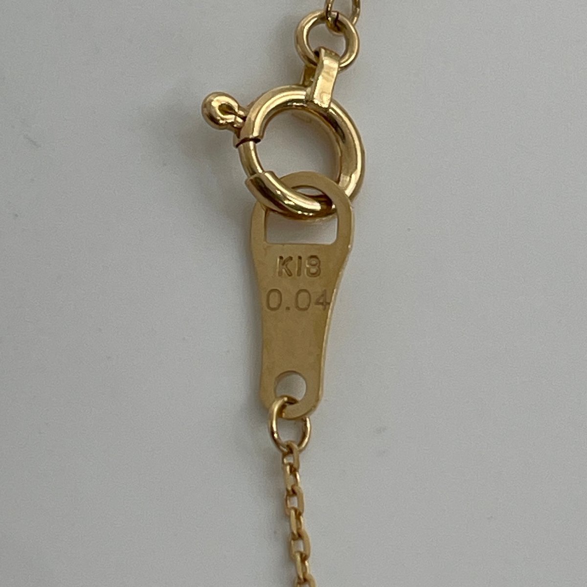 ω美品【agete アガット K18金 ダイヤモンドネックレス アクセサリー 