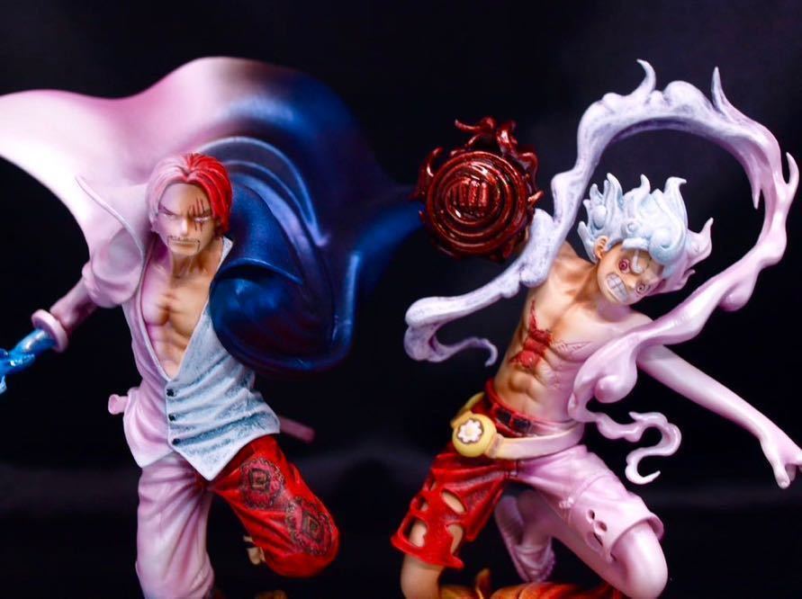 ワンピース/ルフィ/シャンクス/フィギュア/リペイント/ONE PIECE FILM ワンピース フィルム レッド 戦光絶景 ルフィ シャンクス