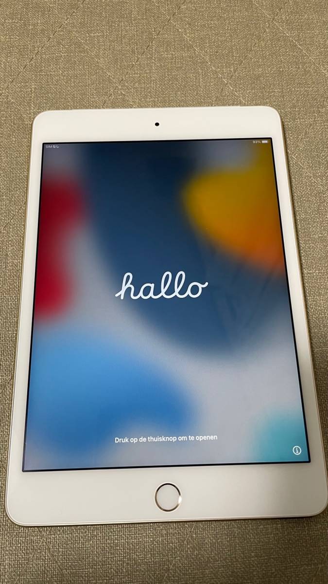 iPad mini 4 Wi-Fi＋Cellular 16GB ゴールド