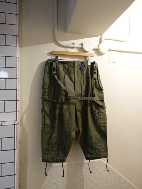 JUNYAWATANABE ジュンヤワタナベ ジュンヤ × バスキア　パンツ　サスペンダー付き　新品同様　23SS 2023SS