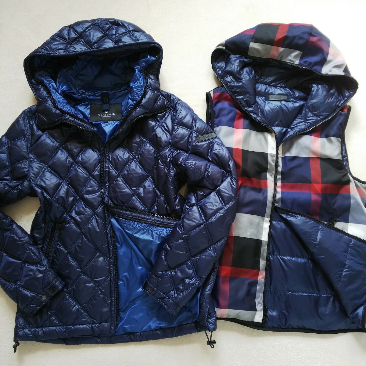 未使用級 L】ブラックレーベルクレストブリッジ 最高 ダウンジャケット 