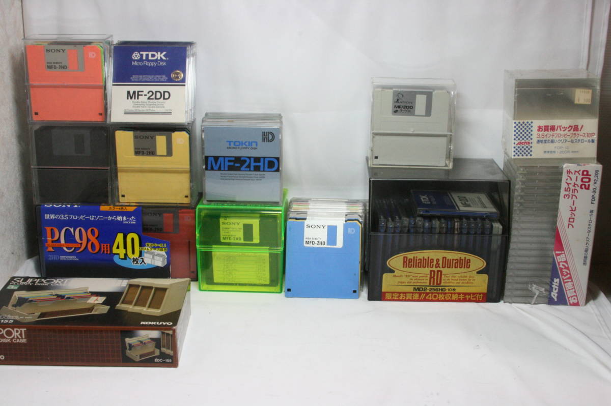 3.5インチ FD 2HD 106枚 2DD 35枚 ジャンク扱い [3j29]