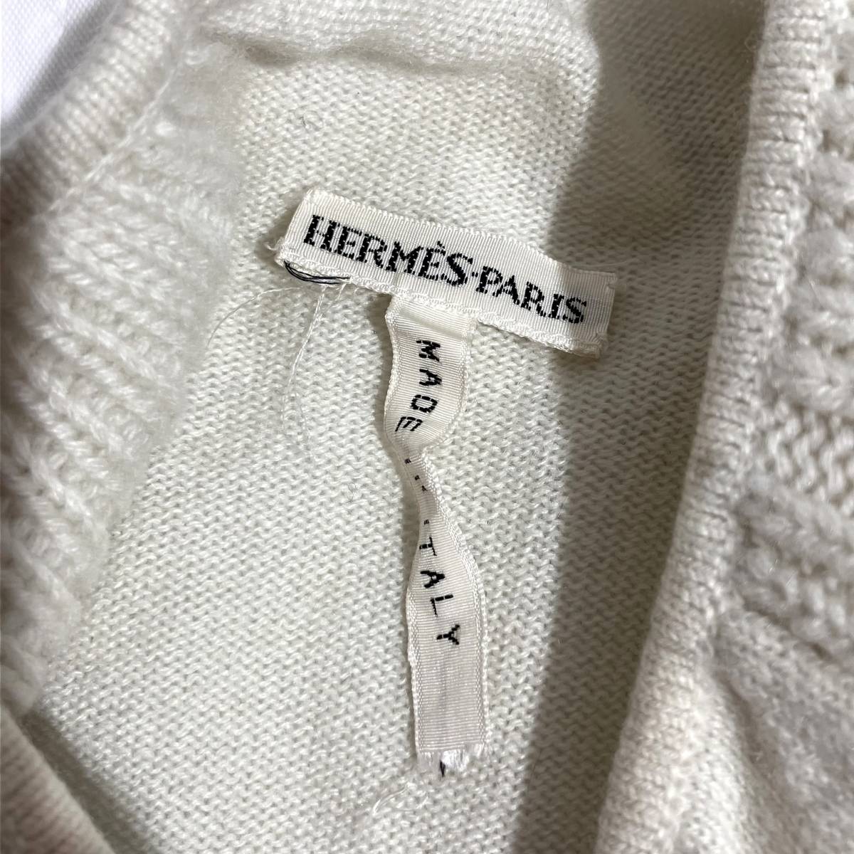 志木)HERMES/エルメス マルジェラ期 シルク×カシミヤ スカーフ 長袖