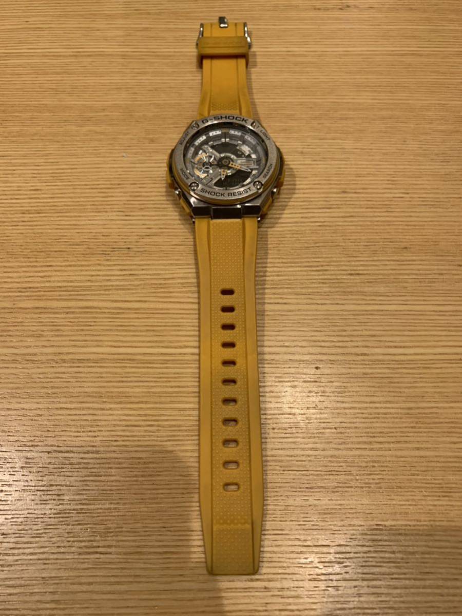 数量限定】 G-SHOCK GST-410 ST.STEEL イエローカシオ CASIO
