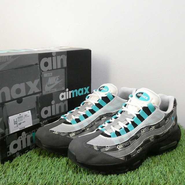 NIKE AIR MAX 95 PRNT ナイキ エアマックス95 プリント ジェイド ブラック/クリア AQ0925-001 27.5cm