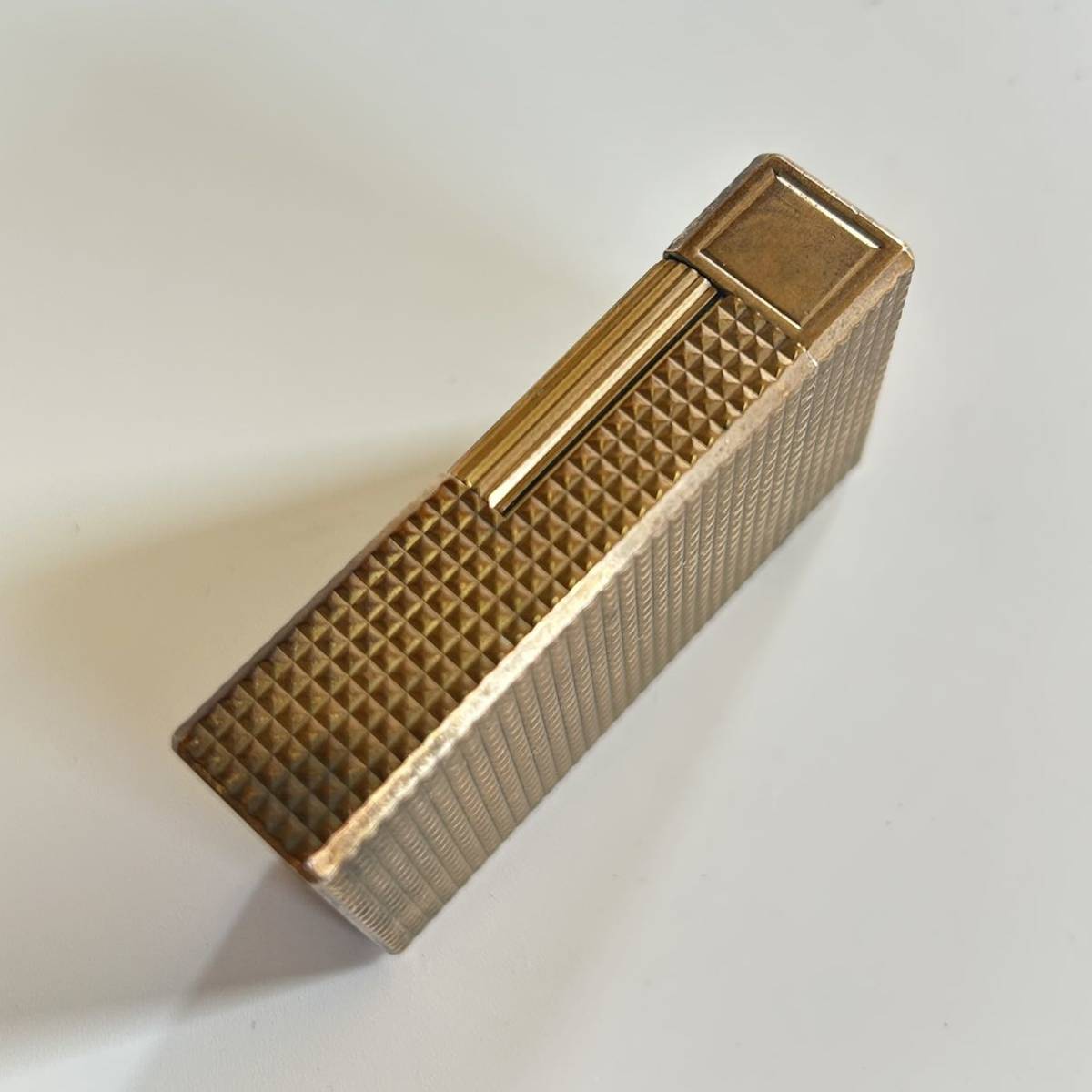 100円〜 S.T.Dupont エステーデュポン ガスライター 金色 ライン  