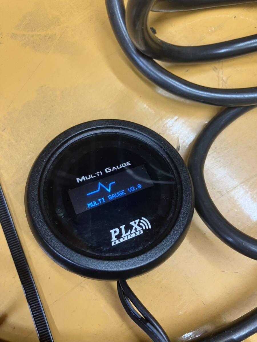 ワイドバンド 空燃比計 PLX 52φ 追加メーター KRB177 PLX ワイドバンド空燃比モニター　実動中古　使用頻度少
