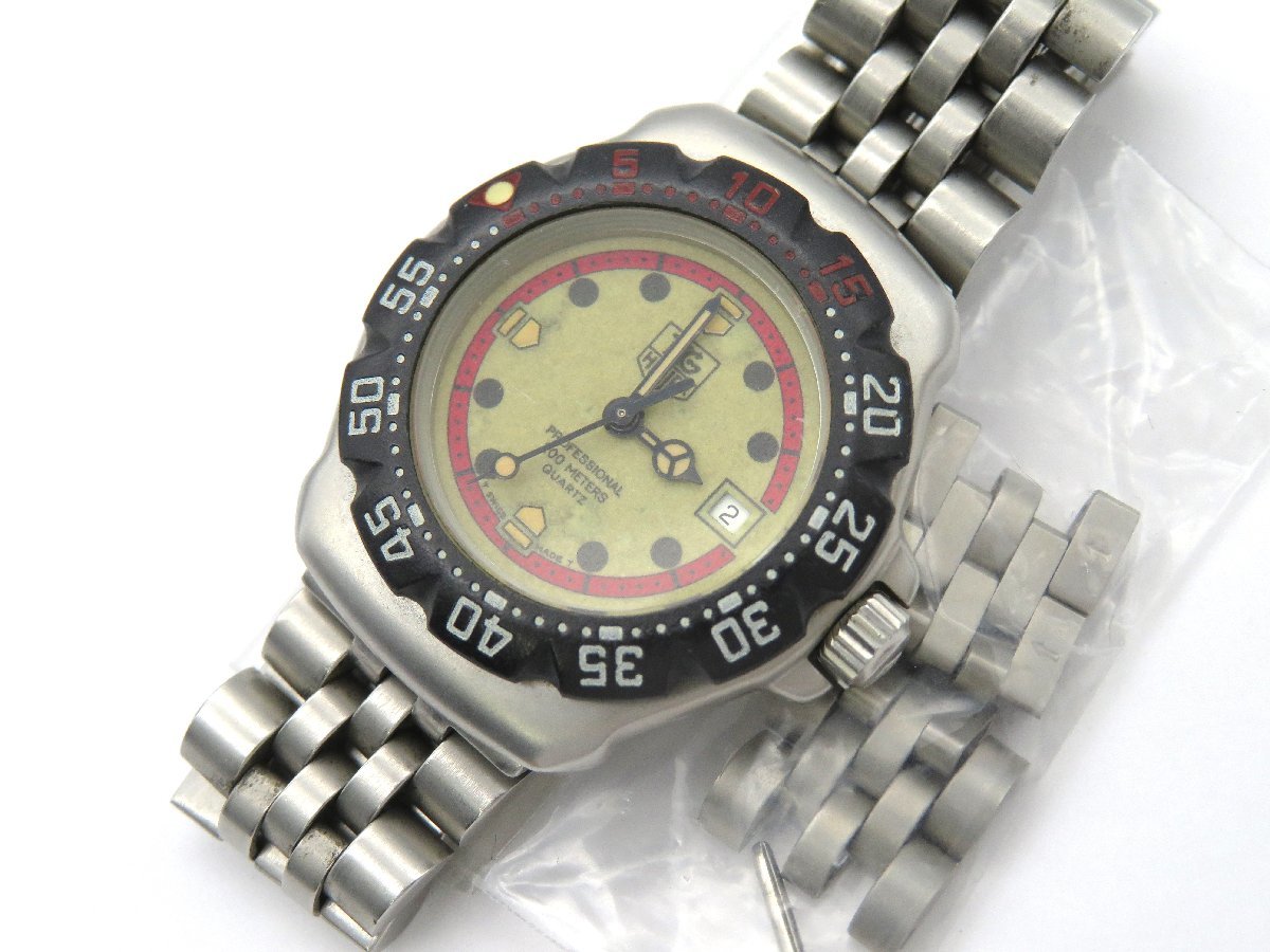 タグホイヤー HEUER プロフェッショナル 1円スタート 「ジャンク品