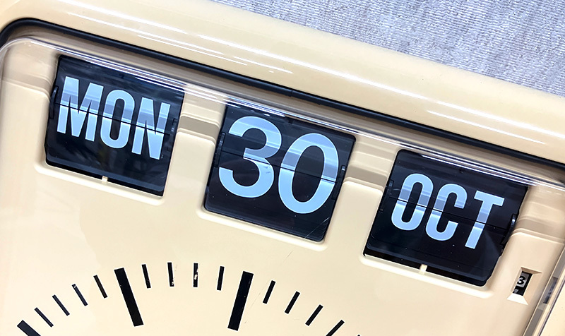 □TWEMCO トゥエンコ RC-12 電波時計 パタパタクロック パタパタ時計