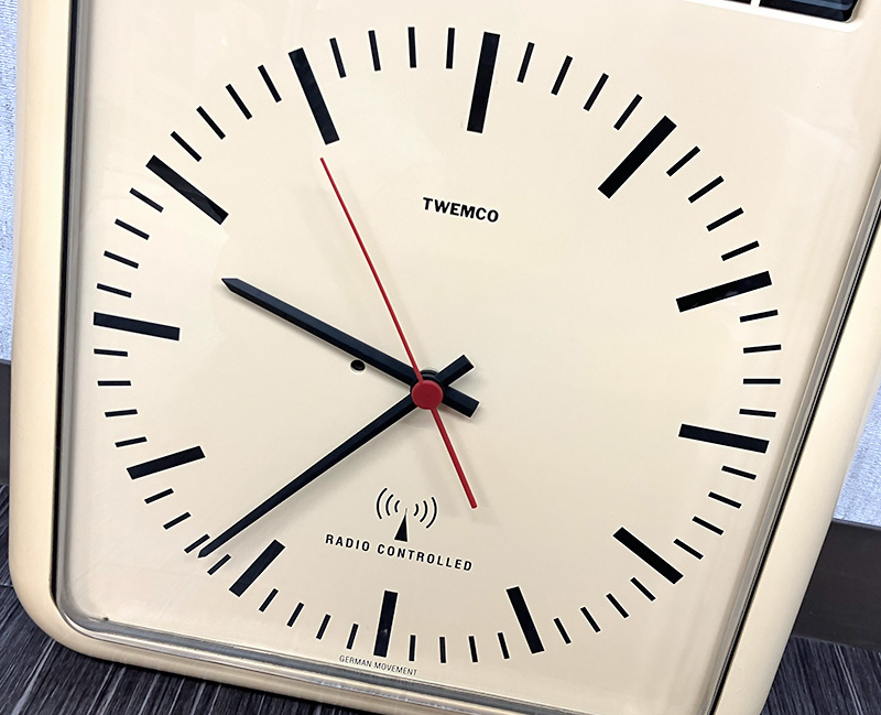 □TWEMCO トゥエンコ RC-12 電波時計 パタパタクロック パタパタ時計