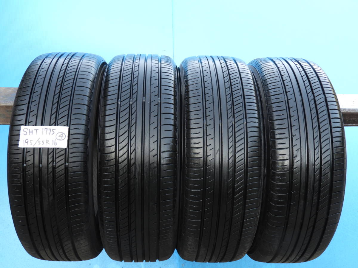 ★【SHT1775-S】 送料無料！2021年製 ヨコハマ アドバン Yokohama ADVAN dB V552 ノーマル サマー 中古タイヤ【195/55R16】 4本 ★