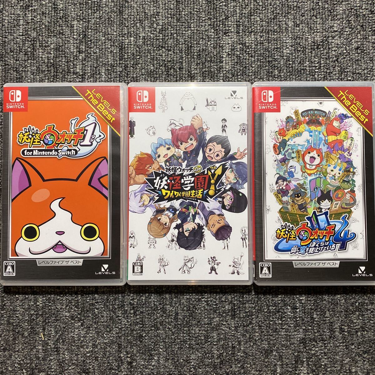 Switch 妖怪ウォッチ 3本セット 妖怪ウォッチ3 スシ スキヤキ 中古 DX
