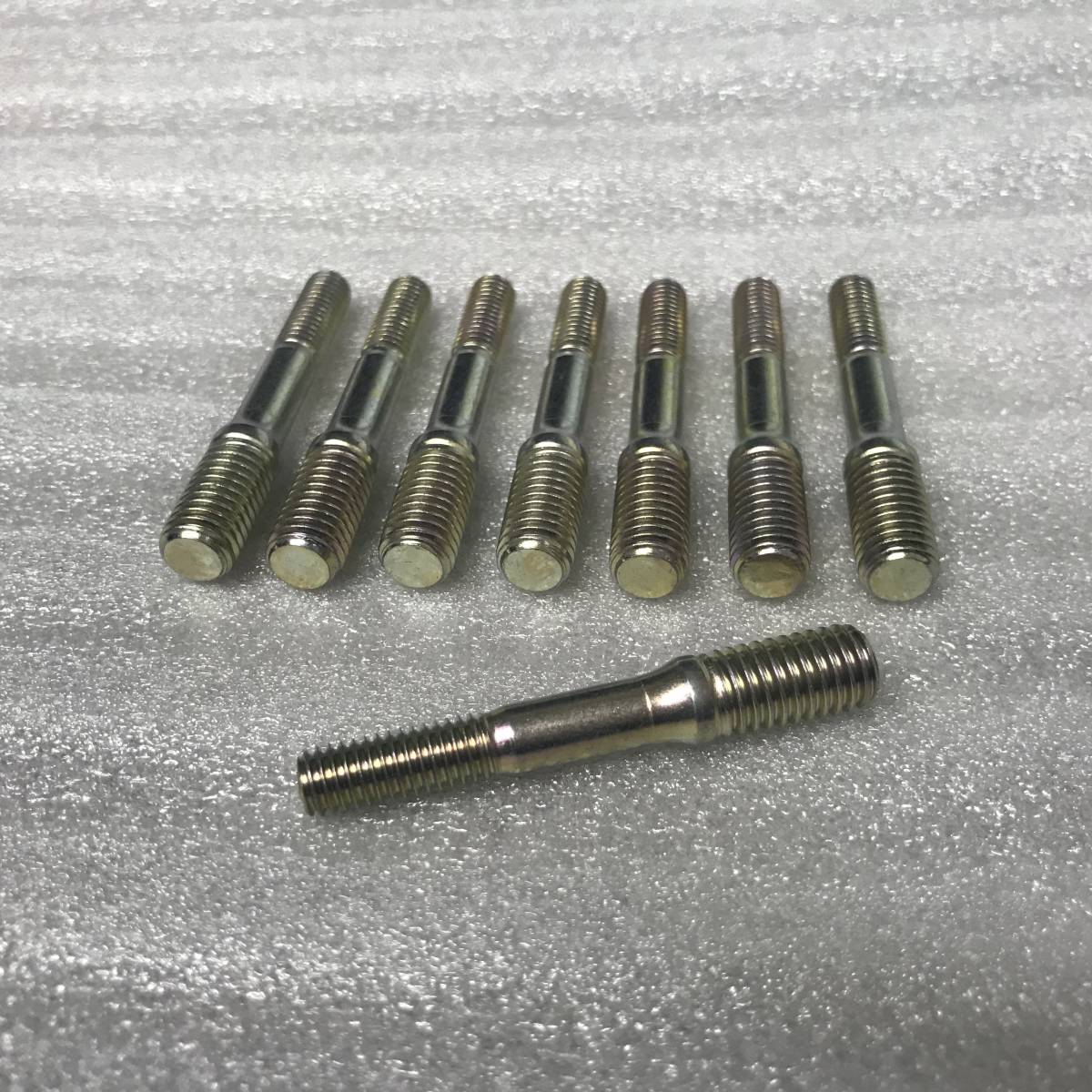 マフラー スタッドボルト M8 - M6 変換 補修 ボルト 全長50mm　8本 スタッドボルト マフラー MADE マフラースタッドボルト エキゾースト