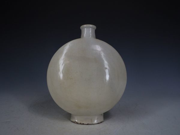 李朝 高麗 コレクター品] 白磁 扁瓶 青磁 白磁 朝鮮 韓国 10311 【公式