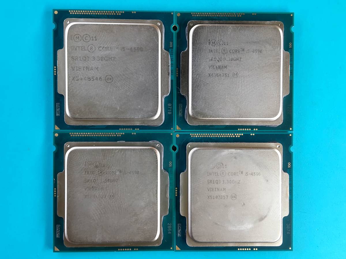 Intel Core i5-4590 4個セット 動作未確認※動作品から抜き取り 02440061017