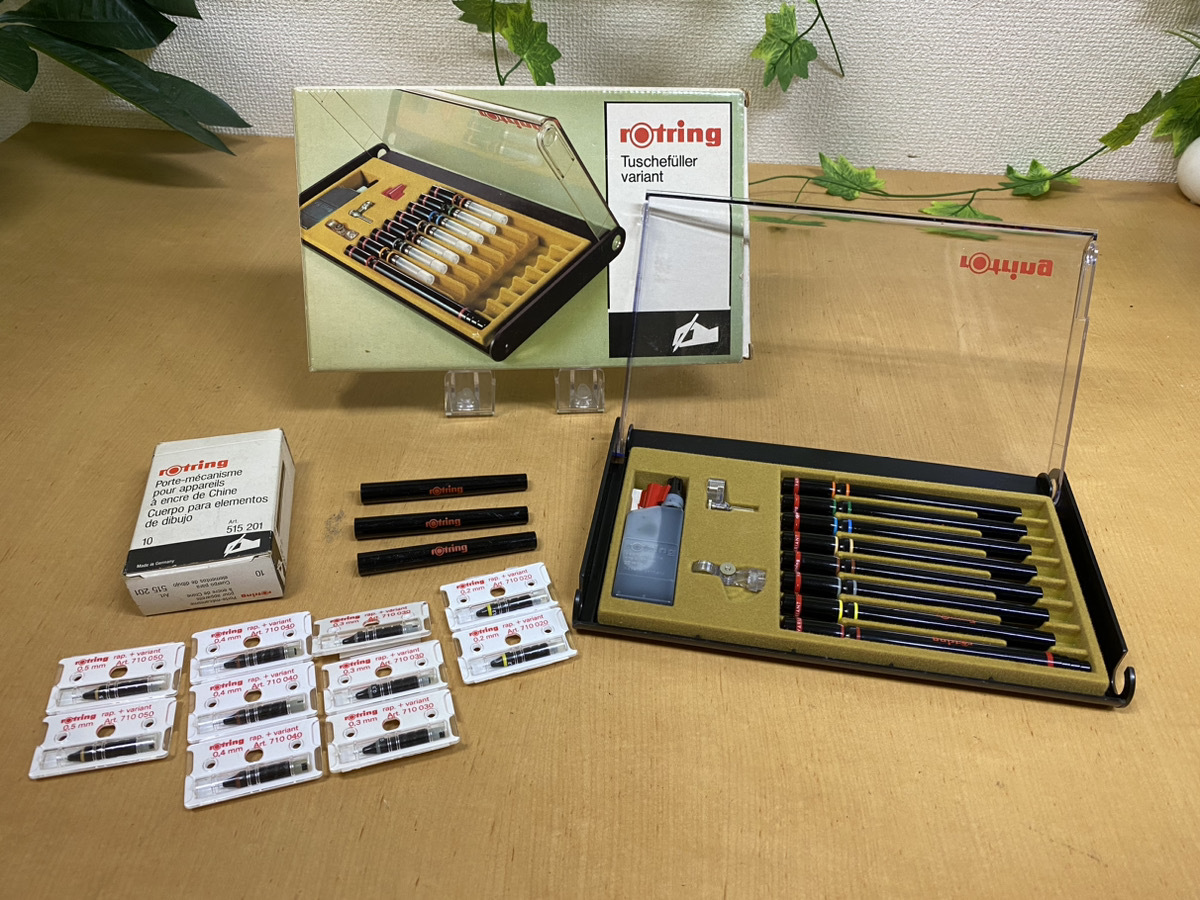 1095-01☆roting ロットリング tuschefuller variant 吸引式ボールペン 