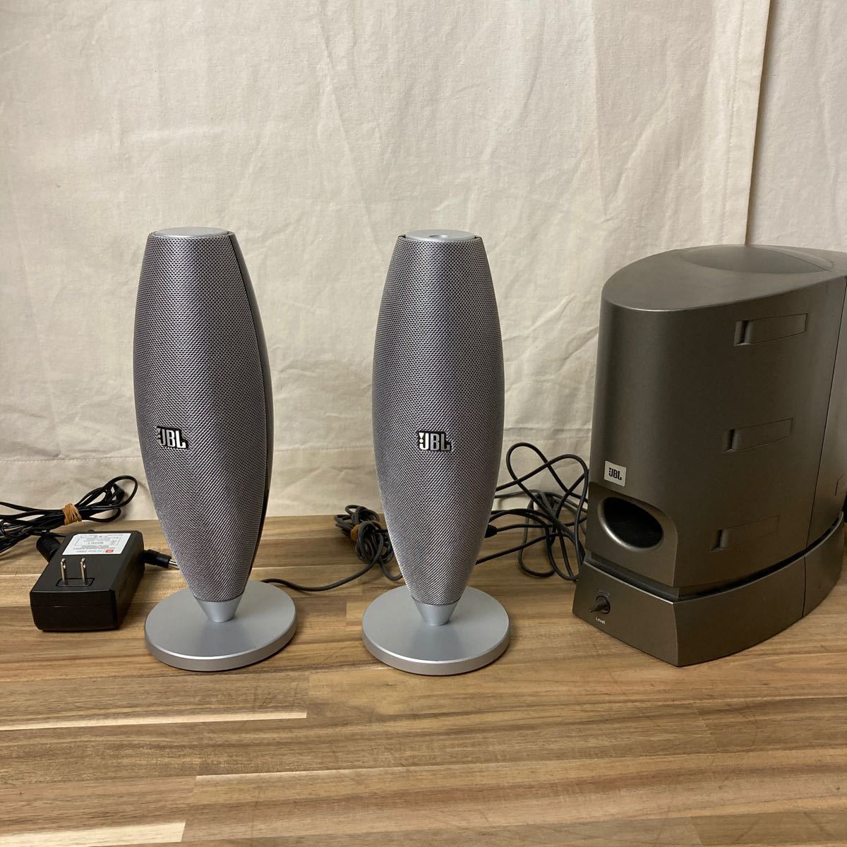 【送料無料】現状品　JBL DUETⅡ　アンプ内蔵スピーカー　＋　サブウーファー　Media Sub2000 /JBL 2.1CHセット/アクティブスピーカー 