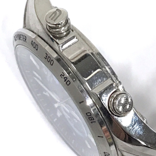 カシオ 電波 腕時計 EDIFICE EQW-T620 クロノグラフ 紺文字盤 MULTI