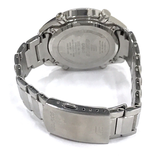 カシオ 電波 腕時計 EDIFICE EQW-T620 クロノグラフ 紺文字盤 MULTI
