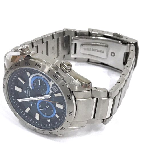 【美品】CASIO EDIFICE EQW-T620 タフソーラー 電波時計 カシオ 電波 腕時計 EDIFICE EQW-T620 クロノグラフ 紺文字盤 MULTI
