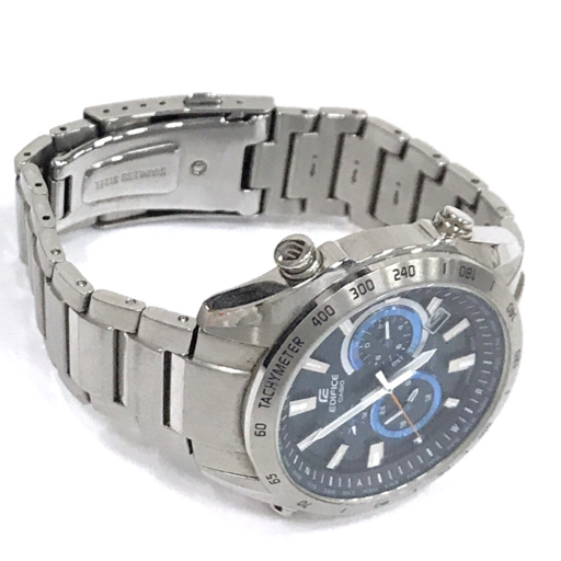 カシオ 電波 腕時計 EDIFICE EQW-T620 クロノグラフ 紺文字盤 MULTI