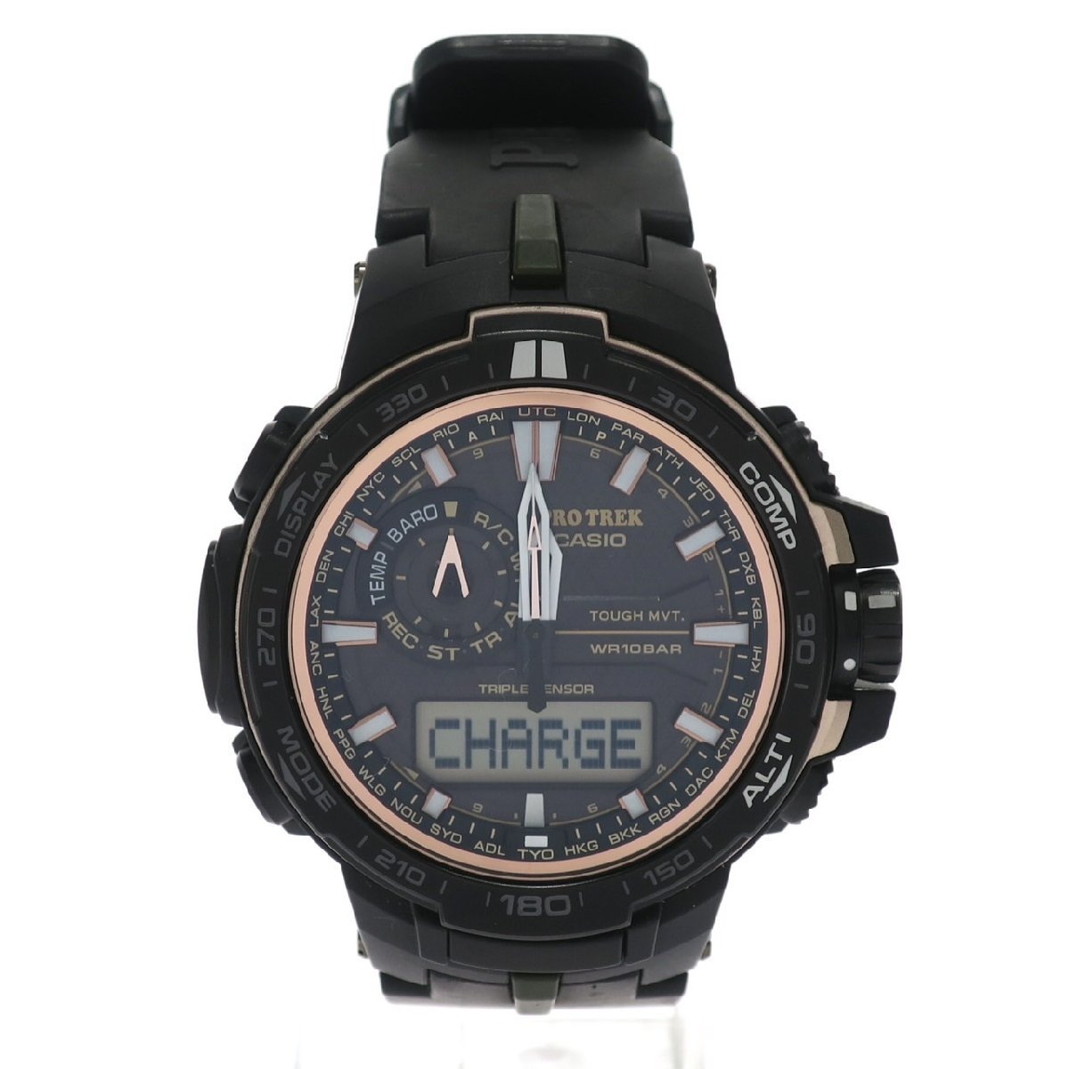 1円スタート 美品 CASIO カシオ PROTREK プロトレック PRW-S6000Y 