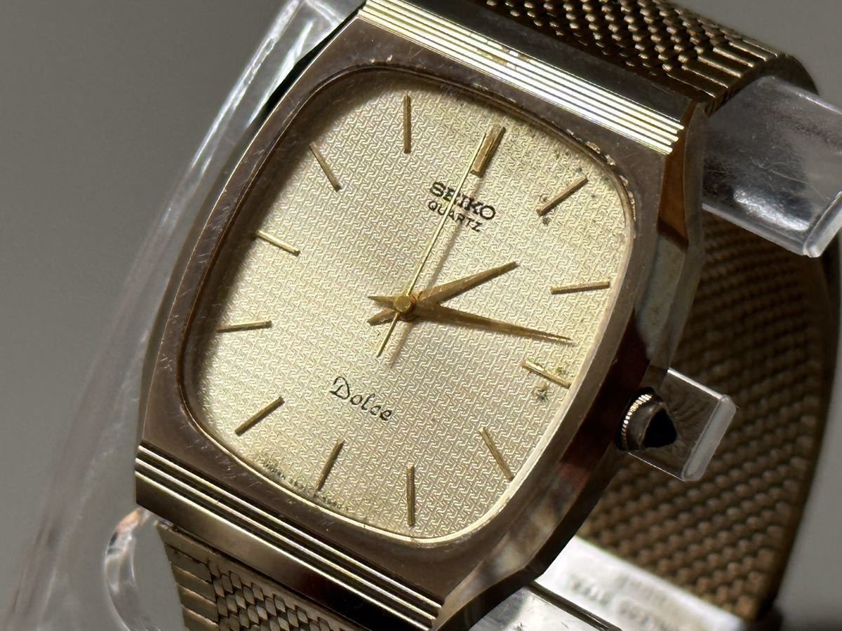 1円〜◇セイコー SEIKO クォーツ Dolce ドルチェ 5931-5450 ゴールド 